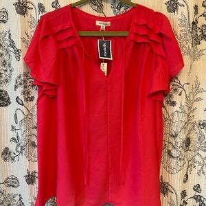 Max Studio Red Blouse